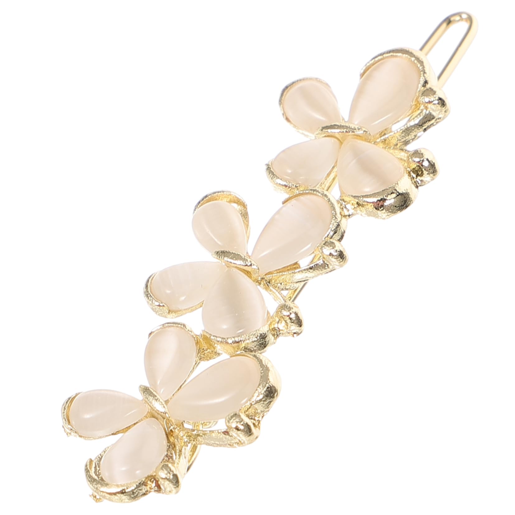 MUSISALY 1Pc Elegant Zircon Flower Barrette Hairpin Stylish Hair Accessory for Women Non Slip for Weddings Parties and Special Occasions Enhances Any Hairstyle