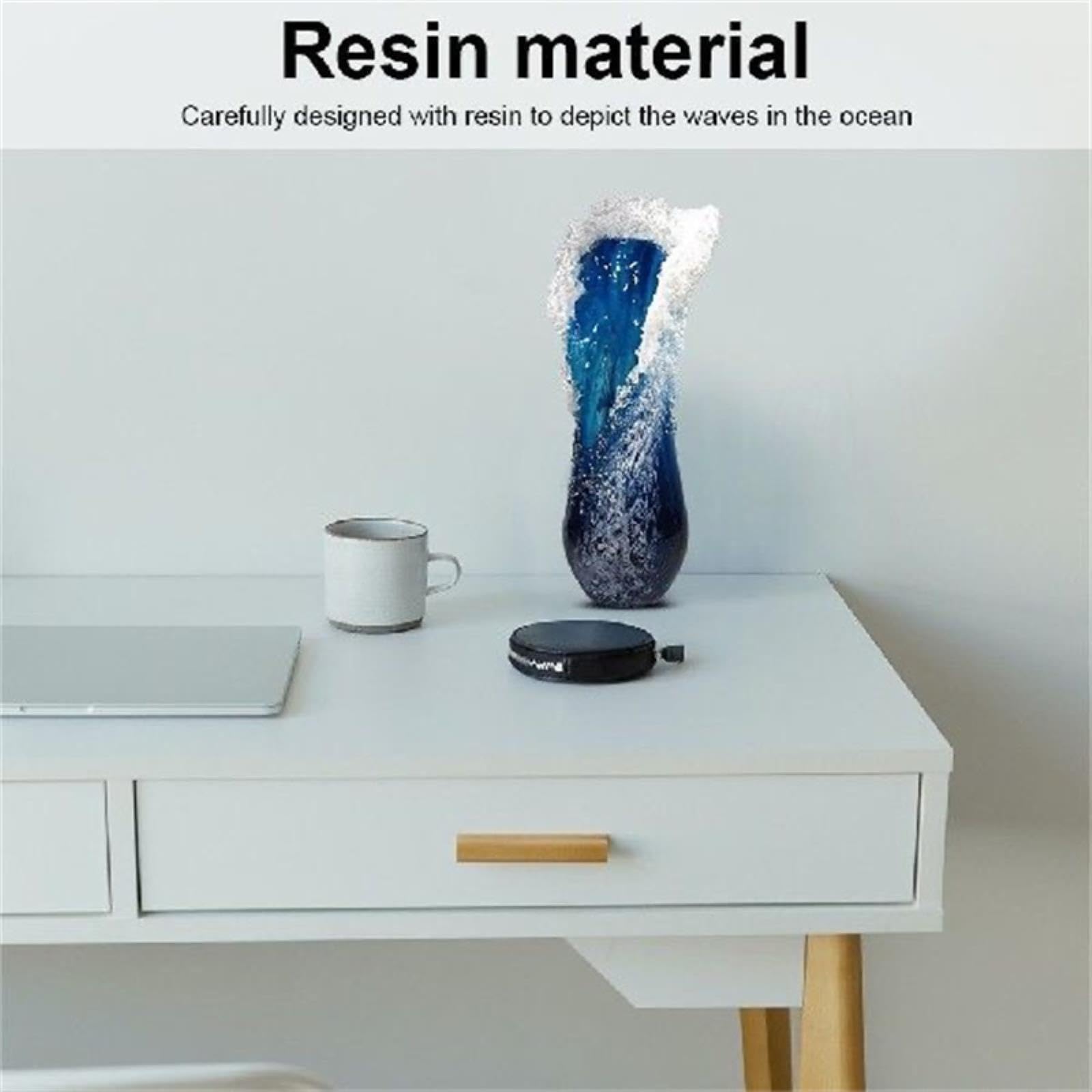 Wavy vaas Marble – 3D-geprint golvend design object | Studio VormVezel