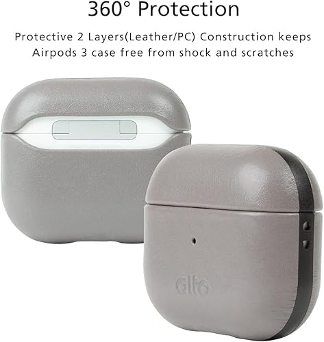 Miniatura 4 de Alto Funda protectora de cuero para Airpods 3, funda de carga, accesorios de cuero de anilina italiana para Apple AirPods 3 hombres y mujeres,