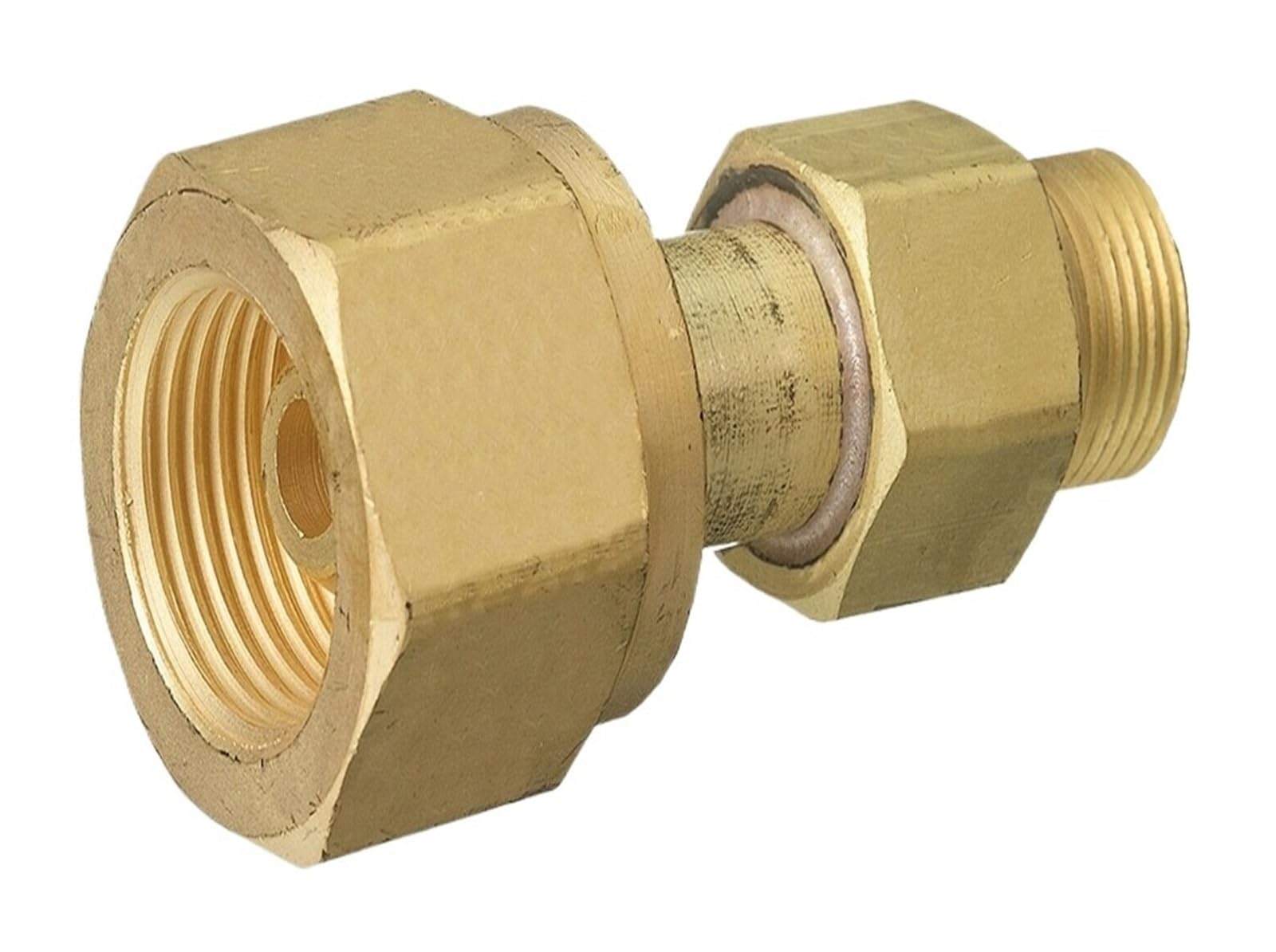 1pc Cylinder to Regulator Acetylene Adaptors CGA-200 CGA-300 CGA-510 CGA-520 Brass Acetylene Regulator Adapter(CGA-300 to CGA-200)