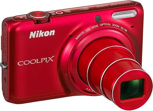 Nikon COOLPIX S6500 Cámara digital Wi-Fi con zoom de 12x (rojo) disponible en Yaxa Colombia