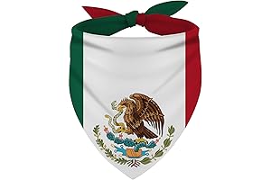 Celebrate Independence Day with Style: Embroidered Mexican Bandana for Your Furry Friend