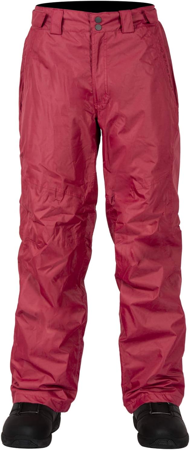 TBF Claw Hammer Adults Snow Ski Pants Salopettes Trouser (XXLARGE, Deep Burgundy)