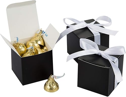 Caja Awell de corazones y caja de 2" x 2" x 2" con moño