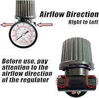 Vista 3 de Regulador de presión de aire de reemplazo de 1/4" NPT para compresor de aire
