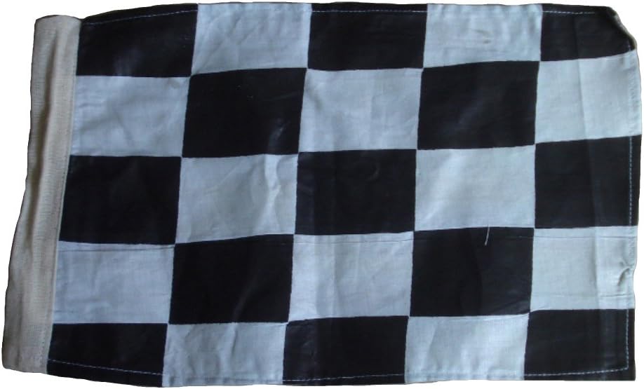 Brass Blessing : Checkered Sports Racing Flag - Black and White - CAR/Race/Sports Flag
