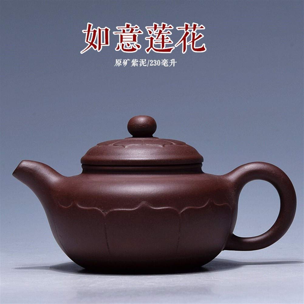 Mobile phone display Qingfeng Pavilion ore veritable teapot noted hand-teapot (color : Purple mud)