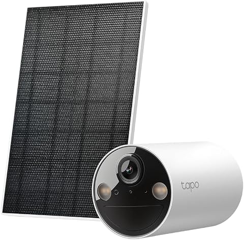 Tapo C410 KIT, 2K 3MP, Renkli Gece Görüşü, Şarj Edilebilir, IP65 Sertifikalı, Yerel/Bulut Depolama, 110° Açılı, Güneş Paneli Dahil, Kablosuz Bataryalı Güvenlik Kamerası Kiti
