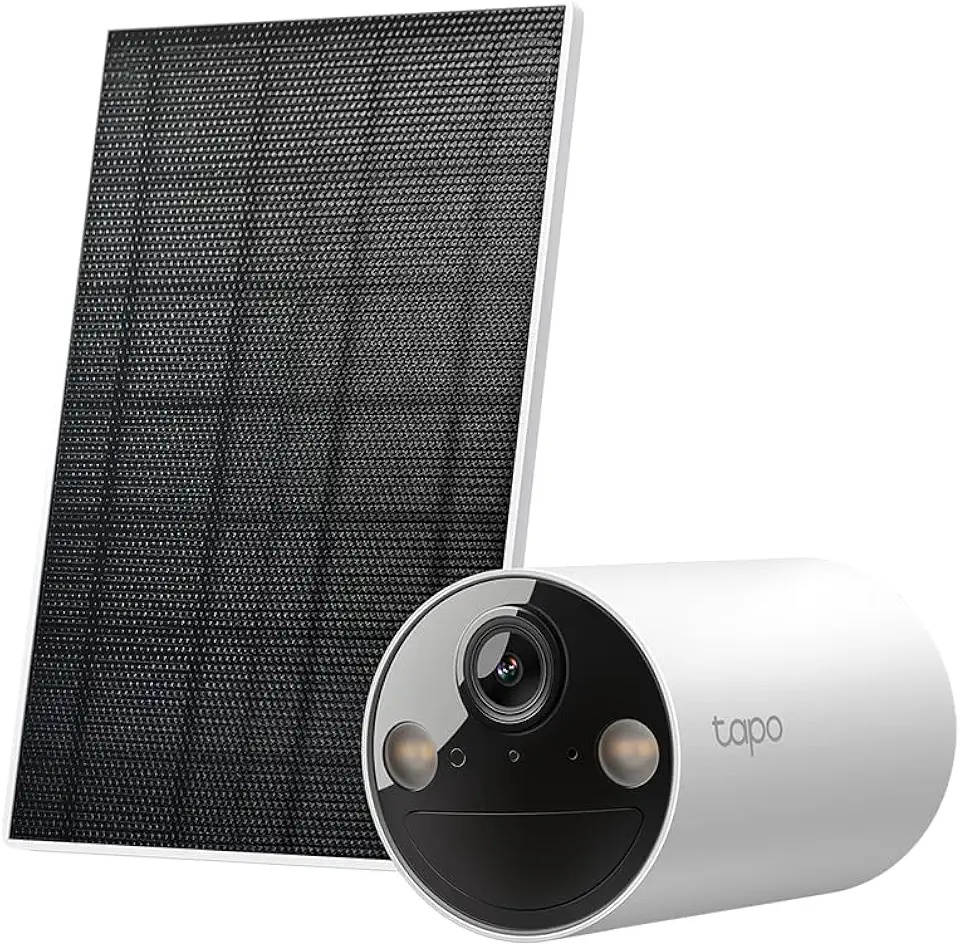 Tapo C410 KIT com bateria Wi-Fi para interiores/exteriores, 2K, 3 MP, 6400 mAh, deteção de pessoas por IA, visão noturna a cores, sem necessidade de hub, compatível com painel solar.