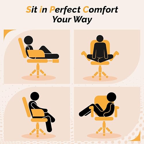 Miniatura 9 de VINGLI Silla de oficina alta reclinable de 100 a 130 con reposapiés y reposabrazos ajustables, silla ergonómica cruzada con ruedas y reposacabezas,