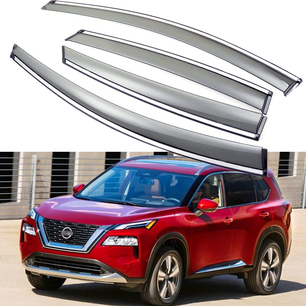 SPEEDLONG Car Window Visor Vent Shade Deflector Sun Rain Guard Compatible with 2021