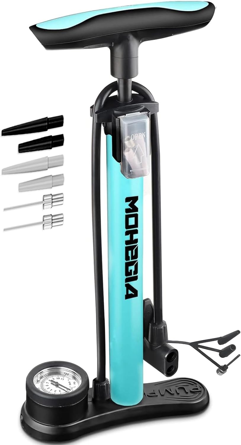 MOHEGIA Bike Floor Pump with Gauge