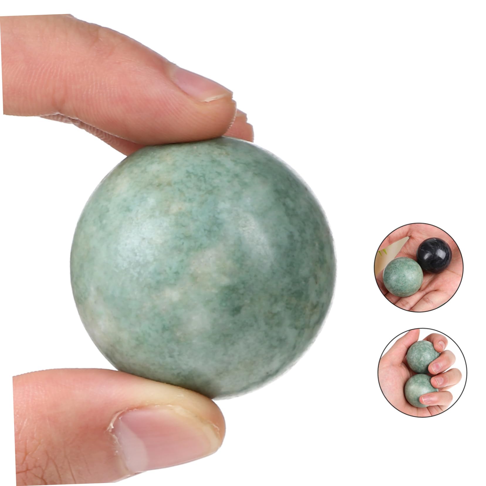 Bolas de Mármol Redondas 2 Juegos para Masaje de Manos
