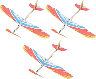 3pcs Copter Wood Playing Toy Creative Sliding Design Delicate Color Balsa Favor Windup Handout Helicopter Foam Mixed Plane...