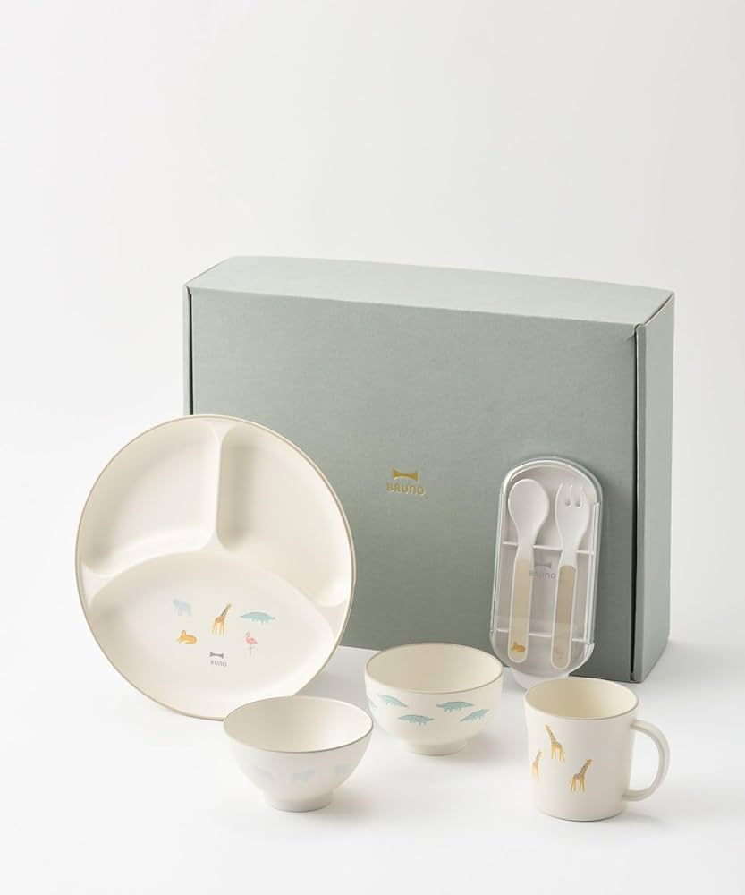 Amazon｜BRUNO BRUNO ベビー食器ギフトセット グリーン サイズ