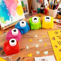 Conjunto de 5 unidades multicoloridas para artesanato de papel para artesanato faça você mesmo, scrapbook, cartões comemorativos, álbuns de fotos