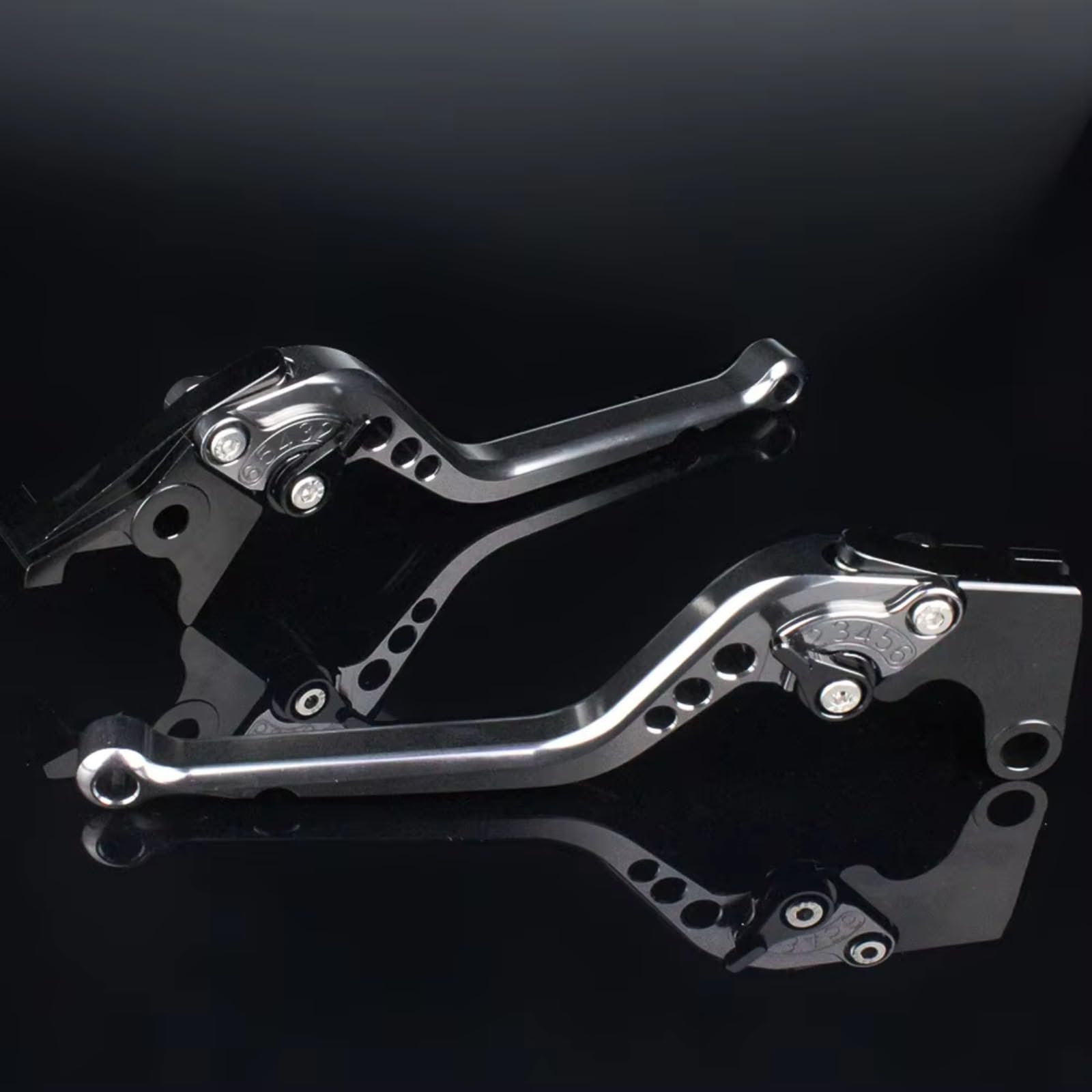 Naojino Brake Clutch Levers Compatible with Suzuki for GSXR600 for GSXR750 for K6 K7 K8 K9 2006-2010 for GSXR1000 2005-2006 Motorcycle Brake Clutch CNC Handle Lever(Grey)
