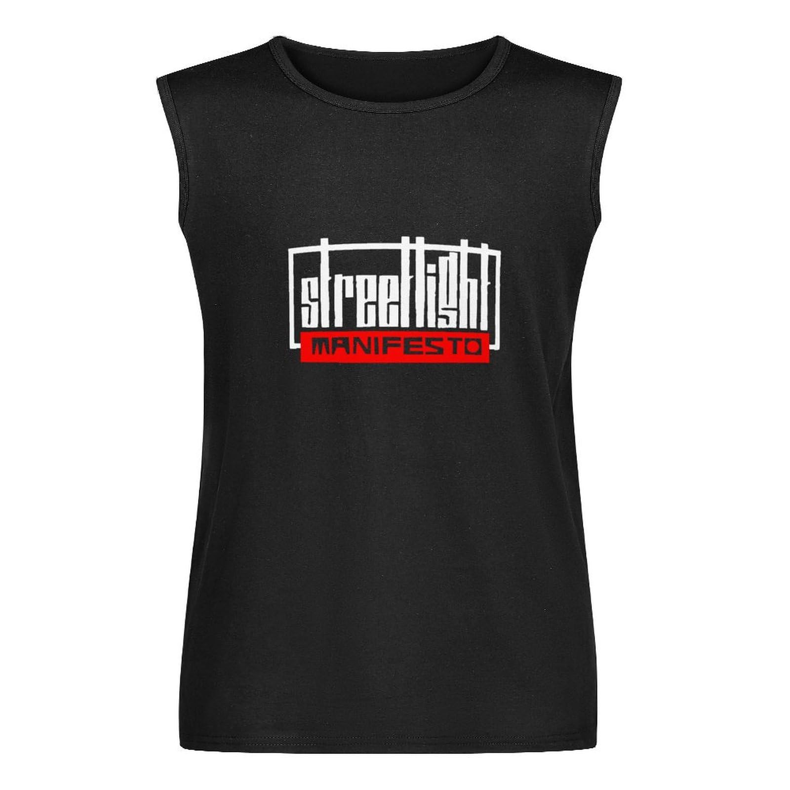 Streetlight Manifesto Film Mens Black Sleeveless T-Shirt Graphic Tee Printed Unisex Vest Tank Tops Shirt