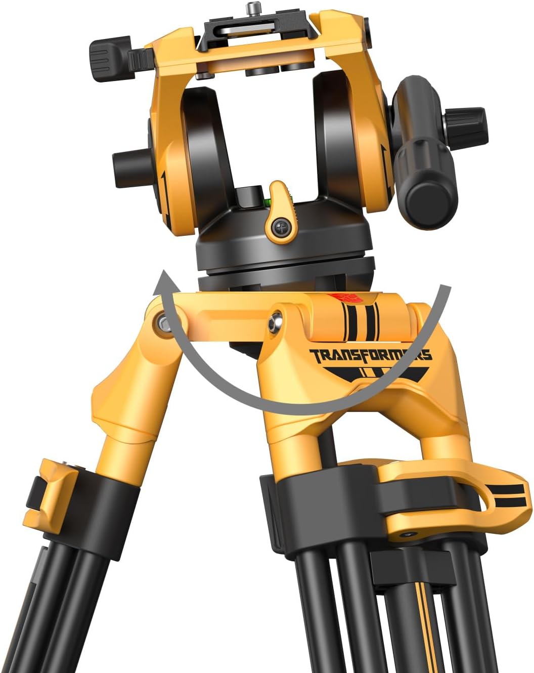 SmallRig AD-01 73''/186cm Heavy-Duty Fluid Head Tripod Bumblebee Edition, 8kg/17.6lb Load Capacity, +90° to -60° Tilt Range, Quick Release Plate for MFT for DJI