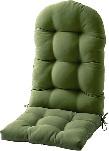 FILUXE Adirondack - Cojín para silla mecedora, cojín de respaldo alto para patio, almohada impermeable y sólida, almohadillas para interiores y