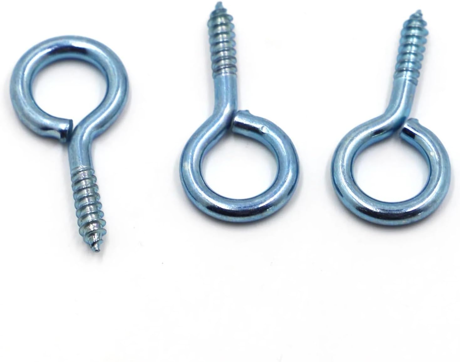 Eye Pins Eyepins Hooks Eyelets Screw 0# 1# 2# 3# 4# 5# 6# 8# 10# 12# 14# Threaded Clasps Hooks Jewelry Findings for Making DIY(AD FC 2020,No.14 5pcs)