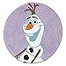 Disney Frozen Bath Rug Olaf Cotton Pile 24" Round Skid Resist Bath Mat