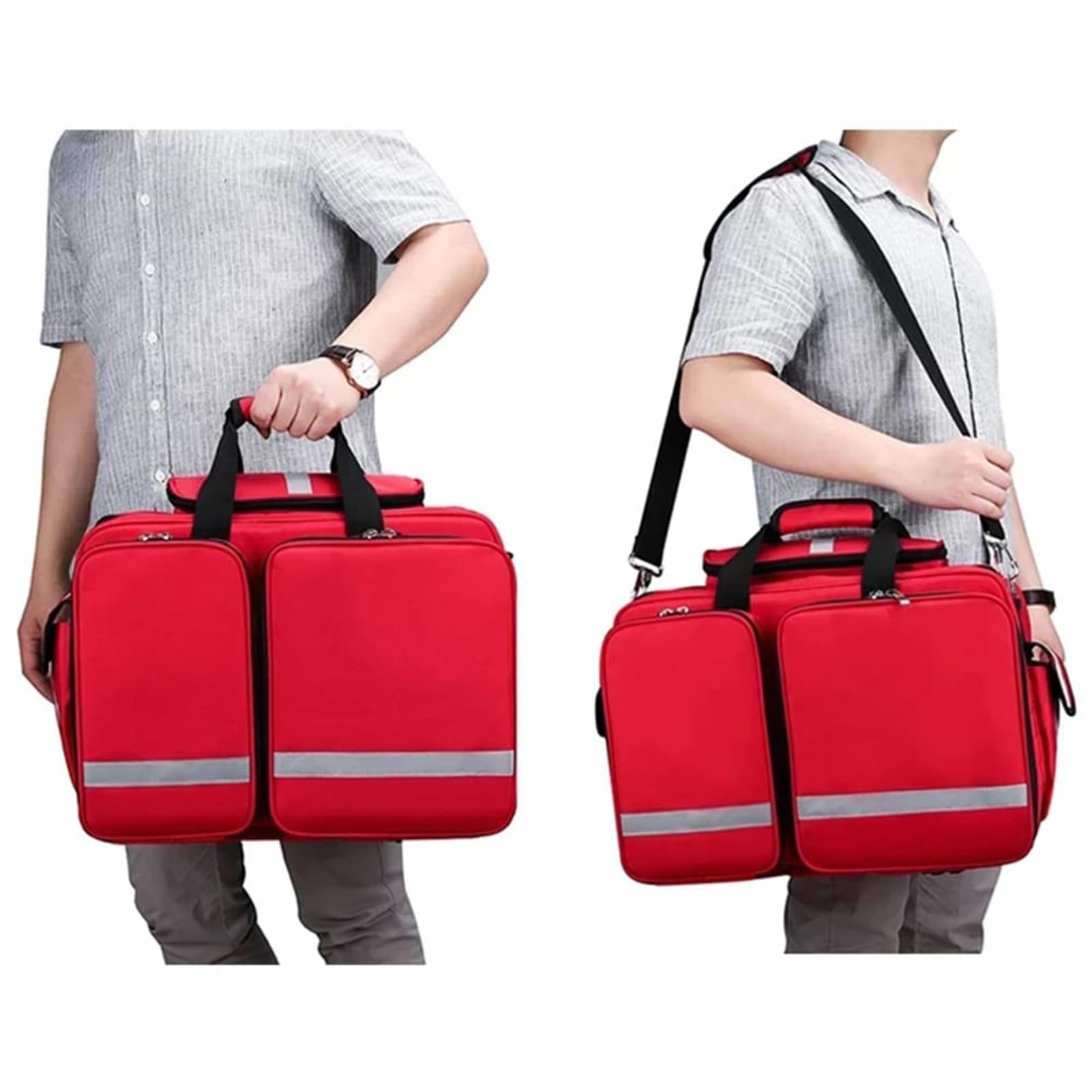 Profesional Bolso Emergencia Vacía Los Kits De Primeros Auxilios Con Múltiples Bolsillos, Almacenamiento De Kits Emergencia Para El Hogar, Acampar De Senderismo, Viajes, Aire Libre (solo En La Bolsa