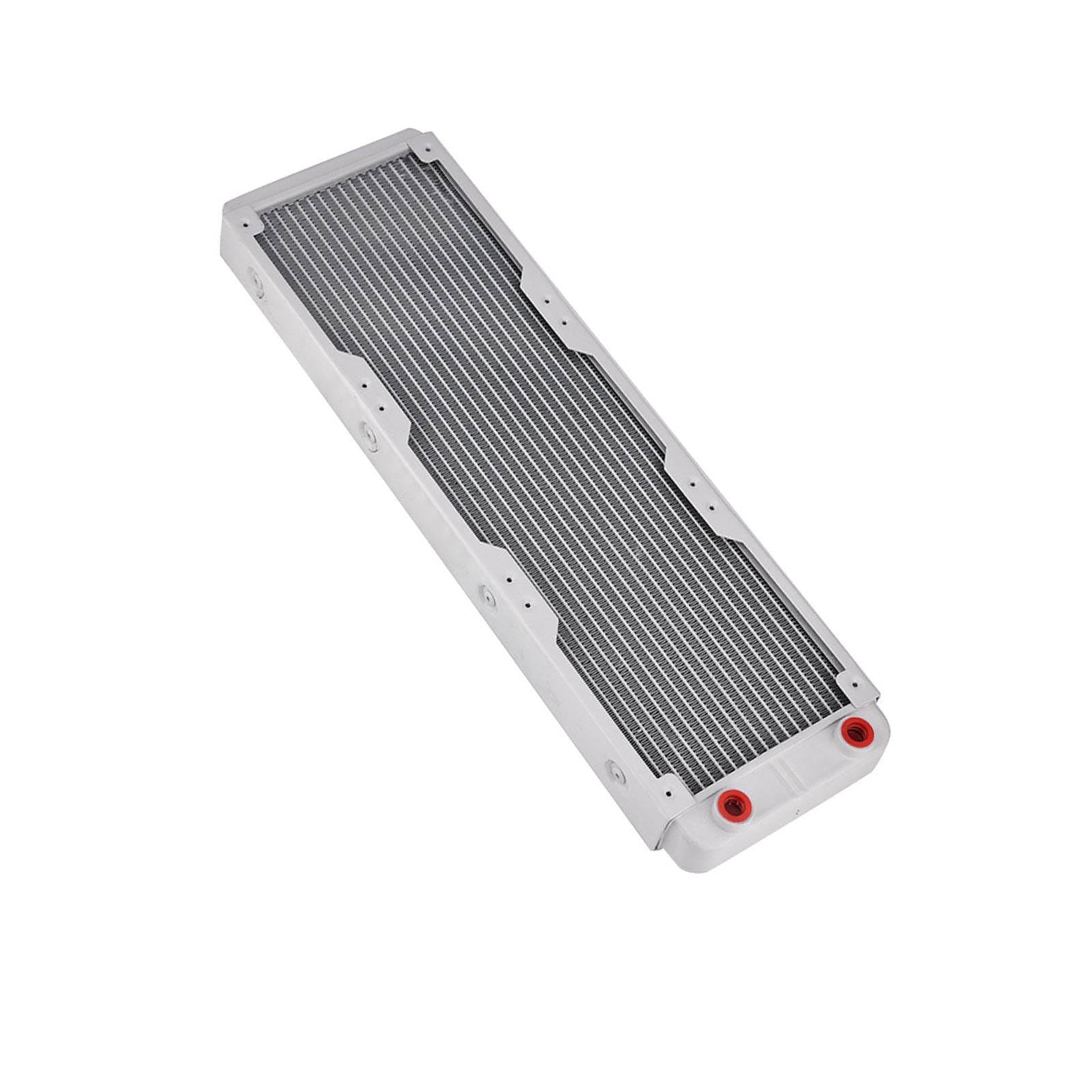 Dissipatore di Calore in Alluminio Ad Alte Prestazioni per Raffreddamento Ad Acqua di Computer e Apparecchiature Bellezza, Durevole e Silenzioso, Bianco (360 mm)