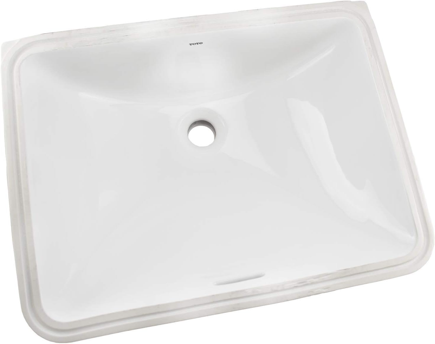 TOTO LT535G#01 20" Rectangular Undermount Bathroom Sink with CEFIONTECT, Cotton White