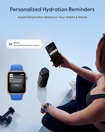 Miniatura 2 de BOOST - Botella de agua inteligente con recordatorio y rastreador, botellas aisladas al vacío de doble pared de acero inoxidable, 32 onzas sin BPA,