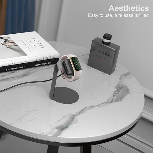 Vista 4 de Cargador para Fitbit Luxe/Fitbit Charge 5, paquete de 2 cables de carga USB de repuesto compatible con Fitbit Luxe/Fitbit Charge 5 Smartwatch