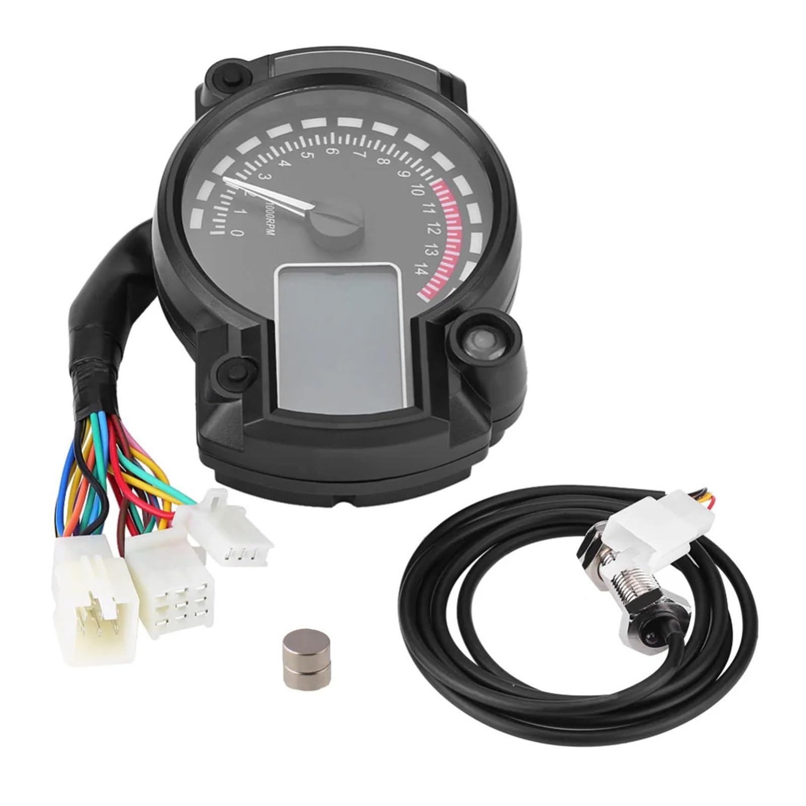 Velocímetro Digital LED Universal para Motocicleta, Panel De 7 Colores con Contador De Horas para Ho&nda para Suzuki para Ya&maha para Kaw&asaki medidor