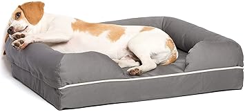 PAWSOME Ultimate Dog Bed | Solid CertiPUR-Indian Foam | Multiple Sizes, Medium Firmness Bolster, Waterproof Liner, Breathable Fabric