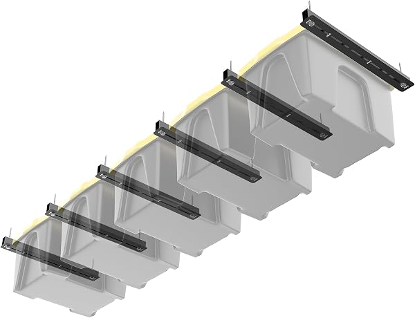 TORACK Garage Ceiling Bin Storage Rack for Tote Storage