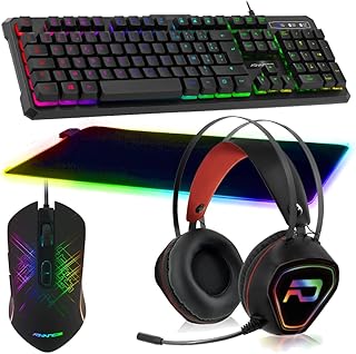 Pack Gamer Clavier Souris Tapis XXL Casque RGB GTA 230 PS4, PS5, XB1 X et S, PC