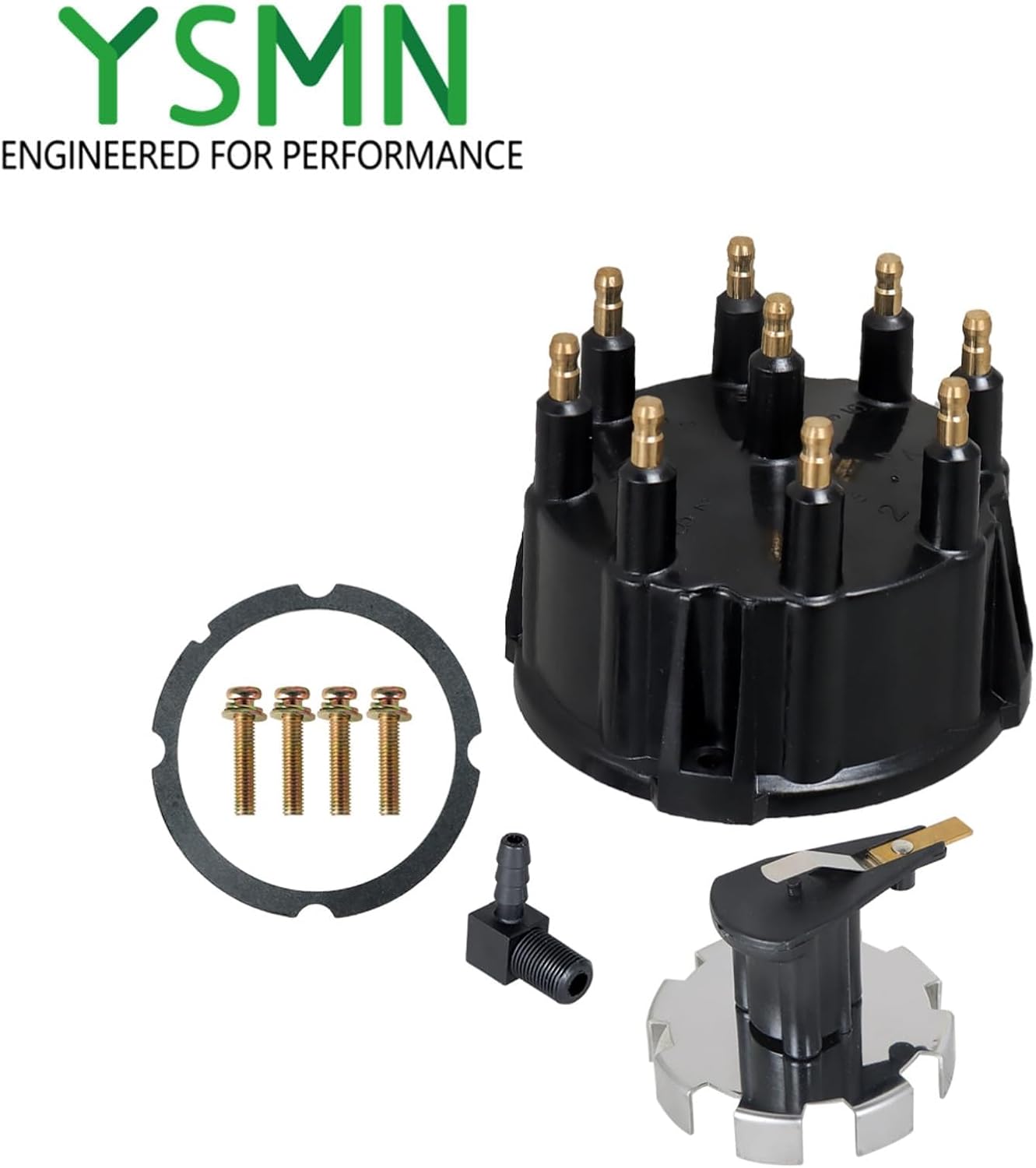 Distributor Cap and Ignition Component Kit Replacement for MerCruiser 5.0L 5.7L 7.4L 8.2L 350 V8 Engines with Thunderbolt IV and V HEI Ignitions 805759Q3 805759T3 805759T1 18-5395 18-5273
