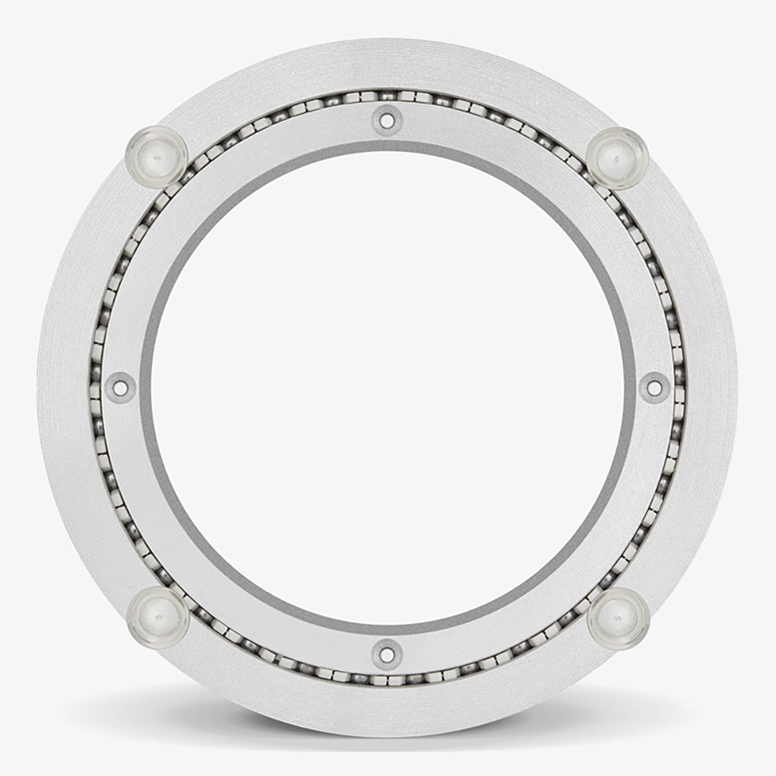Lazy Susan - Rodamiento giratorio de aleación de aluminio de 61 cm, diseño antideslizante para mesa de comedor y banco de trabajo, rodamiento giratorio de 600 mm para un fácil acceso y nizat