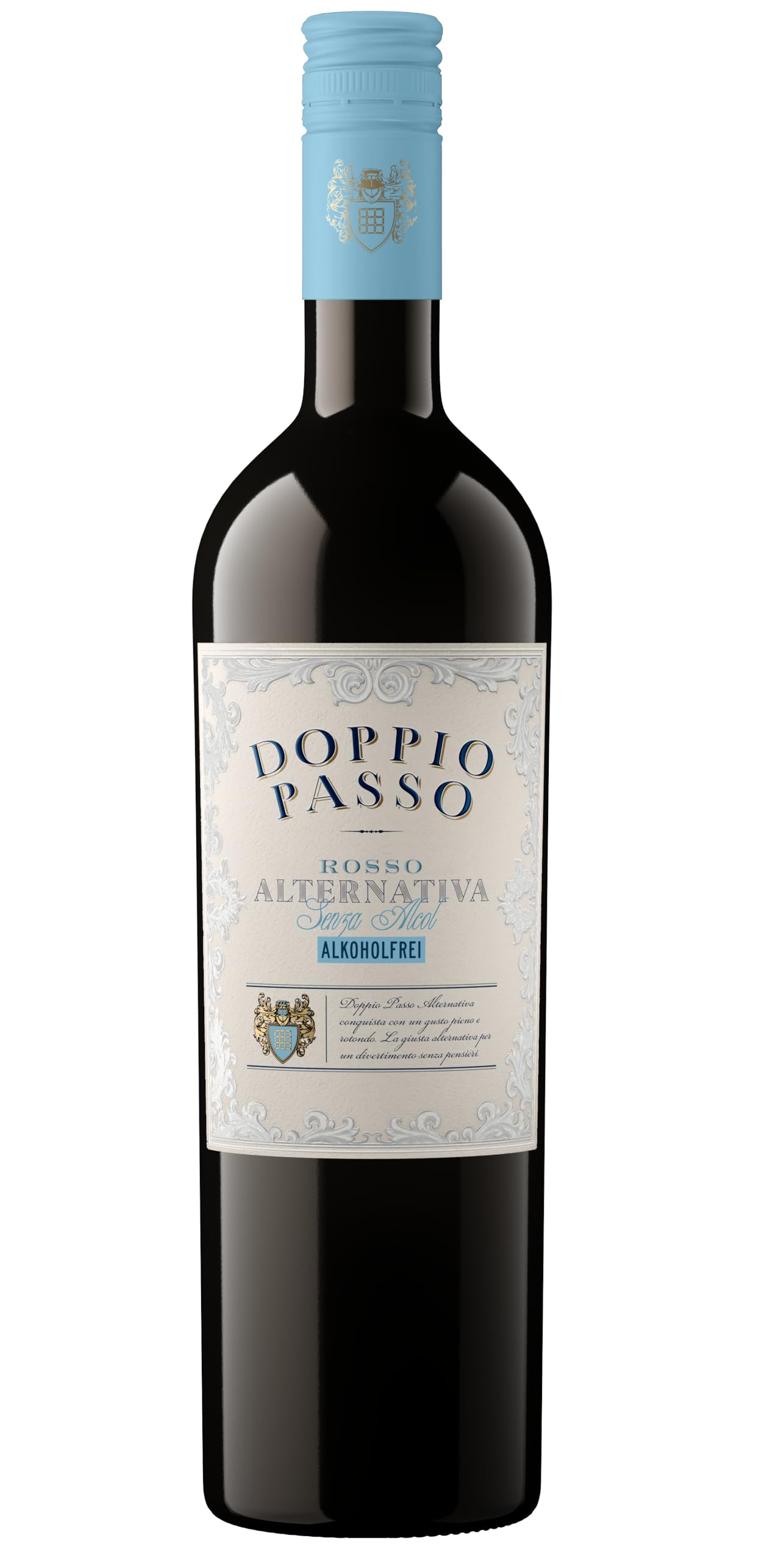 Doppio Passo Rosso Alternativa, alkoholfreier Rotwein aus Italien (1 x 0,75l)