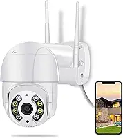 Câmera De Segurança Wi-fi Externa À Prova D'água Full Hd Gira 360 Bivolt