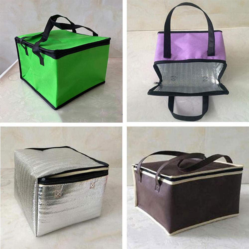 Borsa per la Consegna di Cibo Caldo Borsa isolata Scatola frigo Borsa frigo Grande Pieghevole Borsa frigo Portatile Borsa Termica per Torte Borsa Termica in，Blue