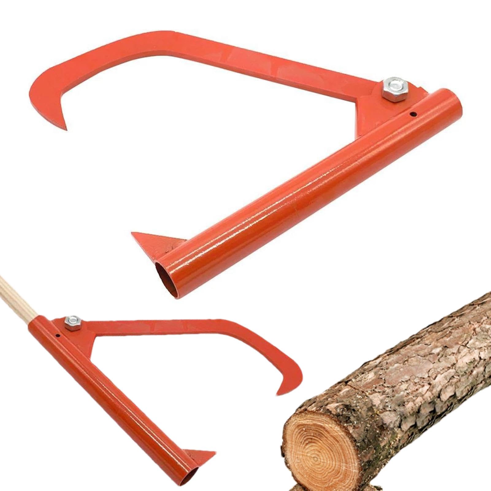 Elevador de troncos para cortar, herramienta de elevación de troncos - Los rodillos de tronco no se pueden enganchar, Log Roller Cant Hook Timber Jack Herramienta de registro de acero inoxidable para