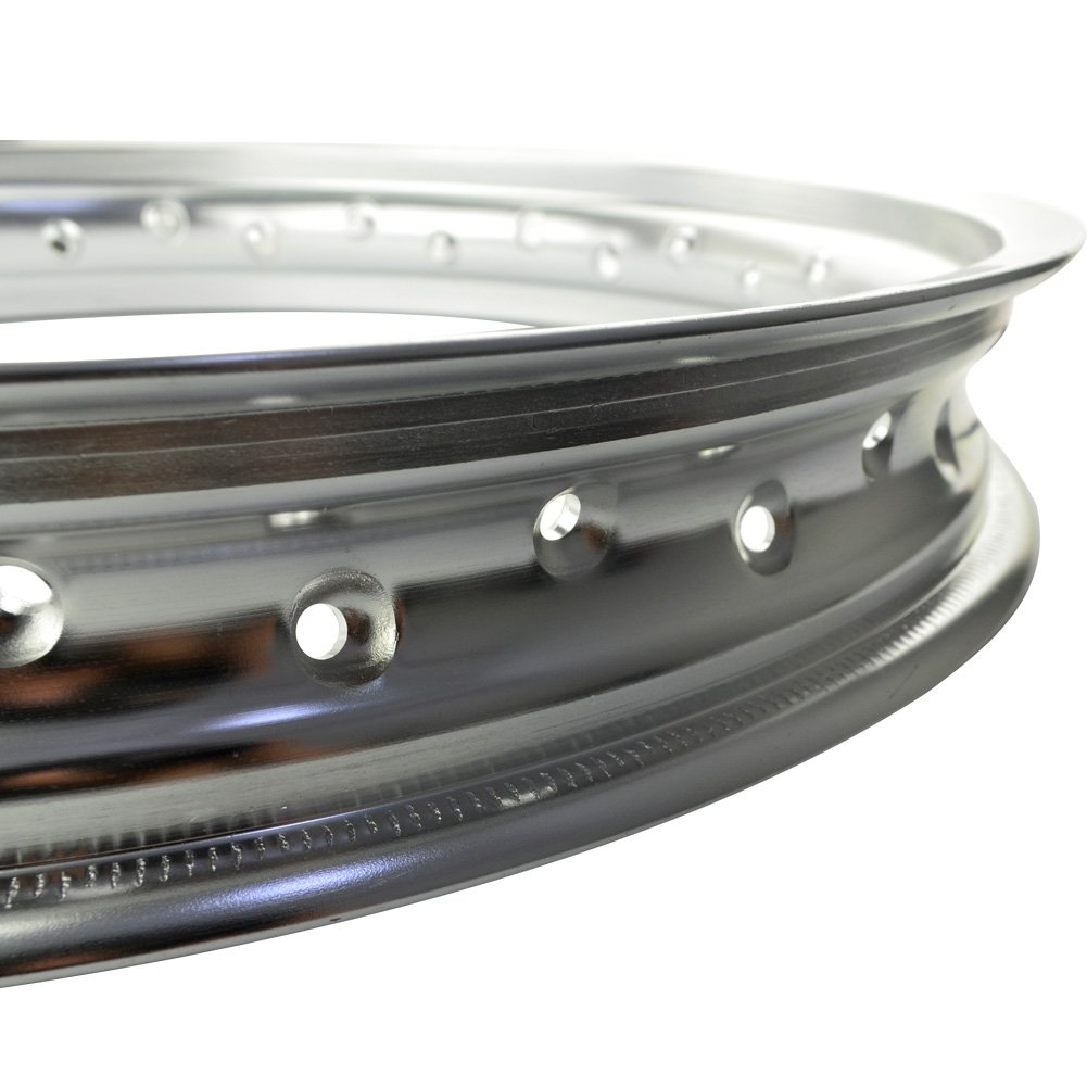 AHL Jante de Moto 6061 Aviation Aluminium Roue Cercle (1.85x21,36 trous,argent)