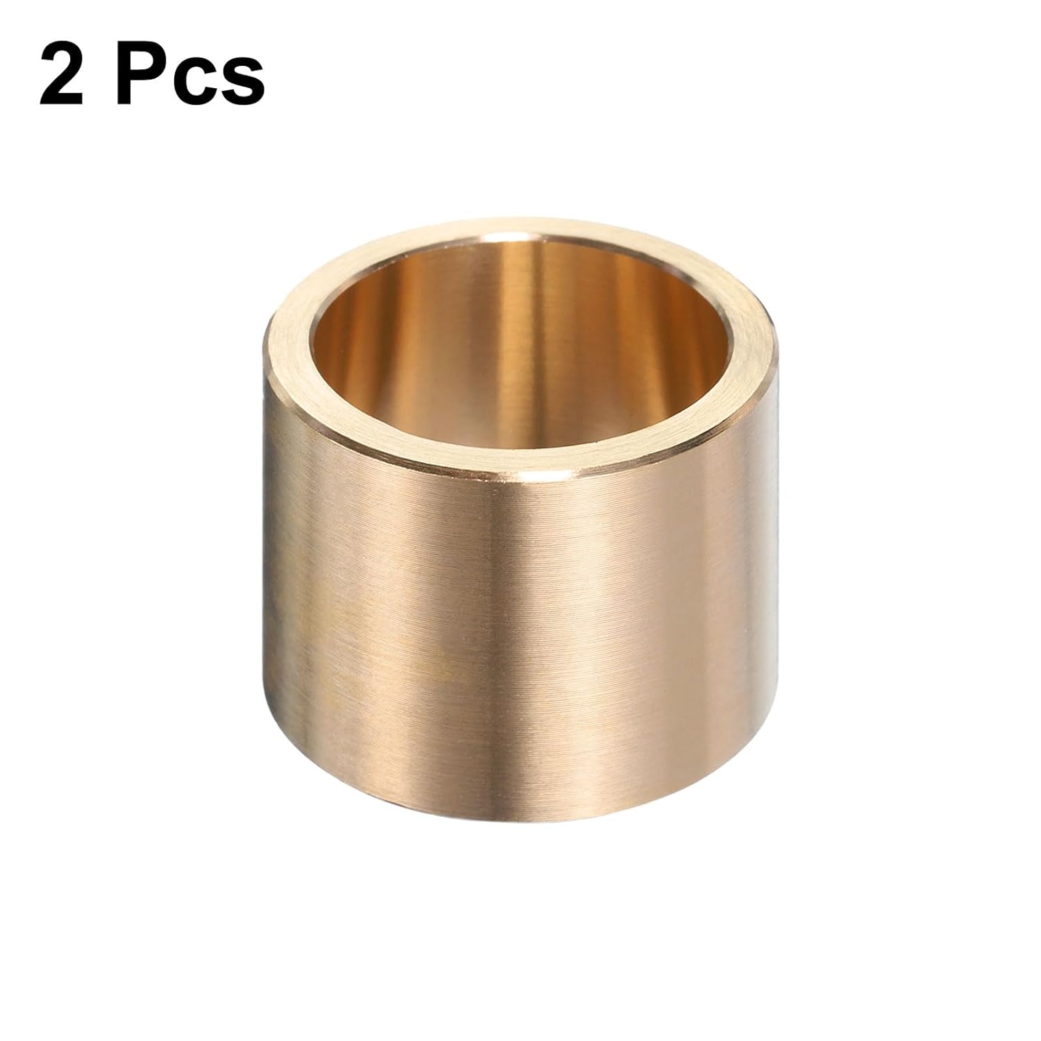 uxcell 2pcs Sleeve Bearings 1" Bore x 1-1/4" OD x 1" Length Self-Lubricating Brass Bushing