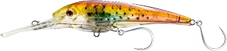 Nomad Design DTX Minnow with Patented Autotune System - Distressed Baitfish Swimming Action, BKK Diablo