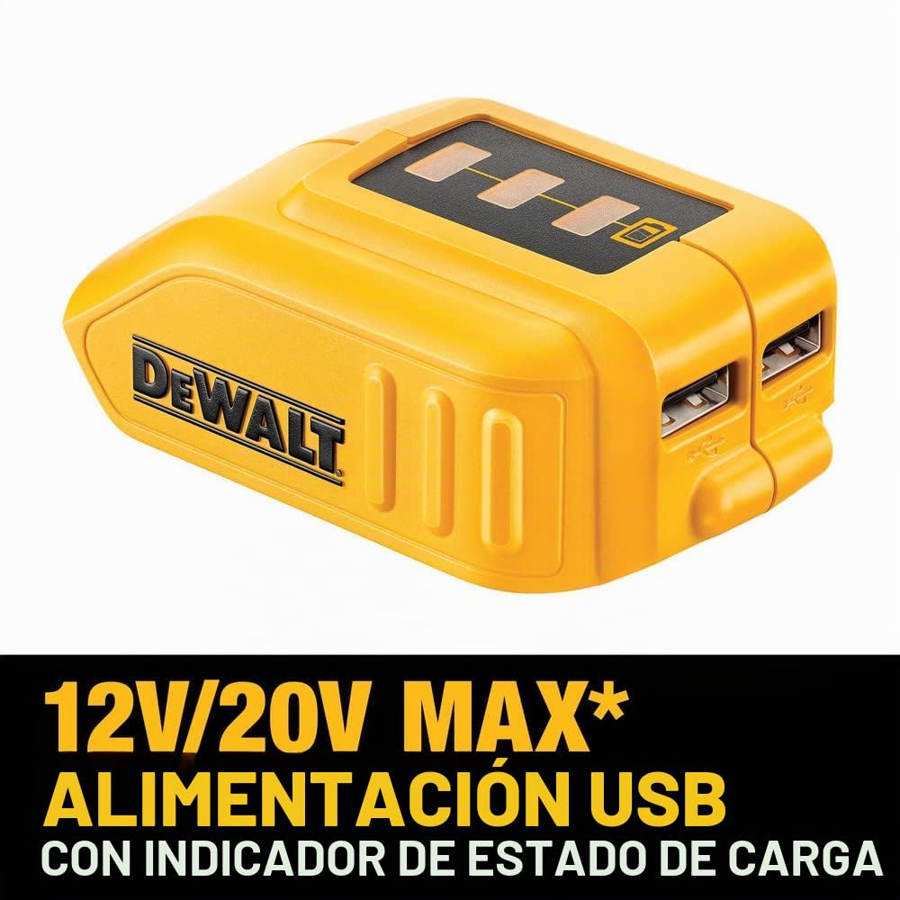 DeWALT DCB090 - Cargador (Interior, Exterior, Universal, Batería, Negro, Amarillo, 226g)