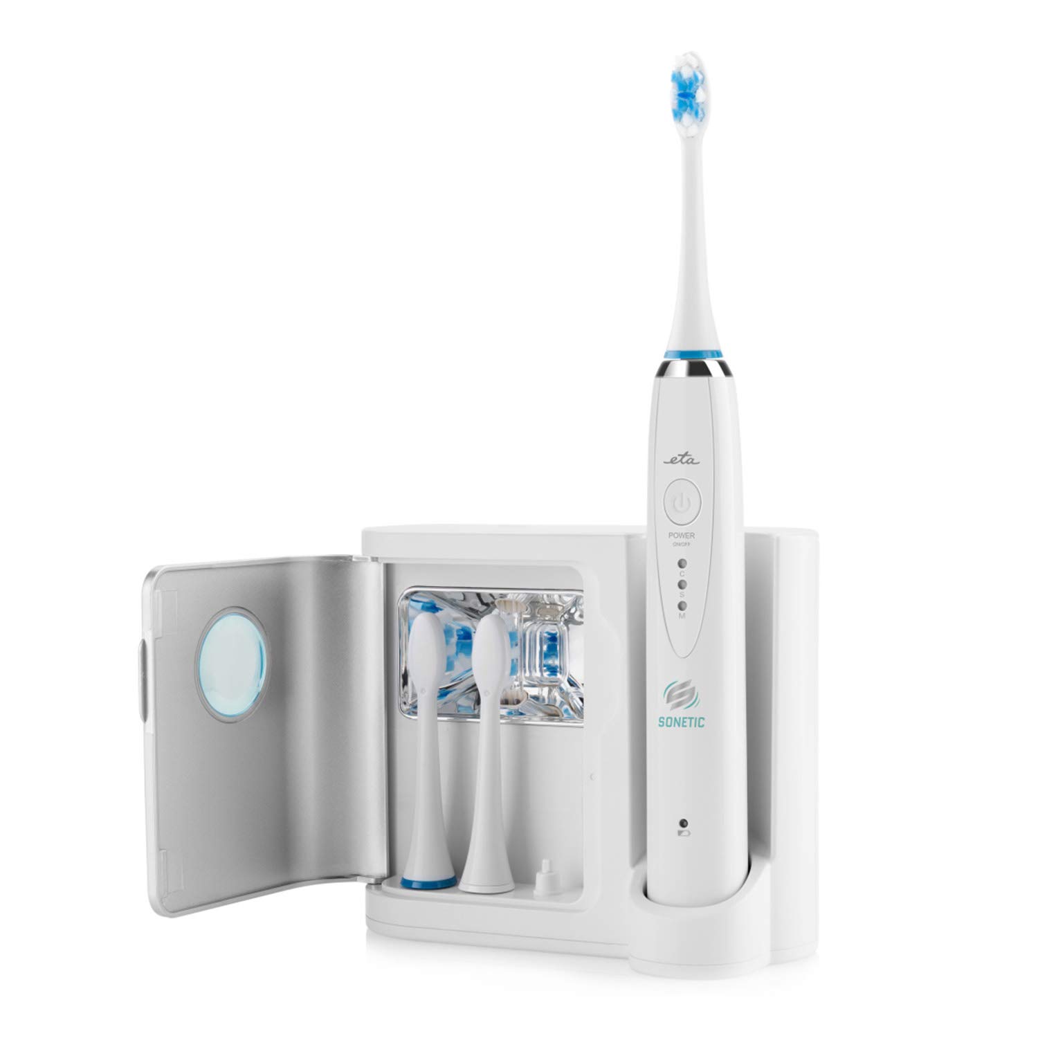 ETA Mundhygiene Set Sonetic, 2x Schallzahnbürste (schwarz, weiß)