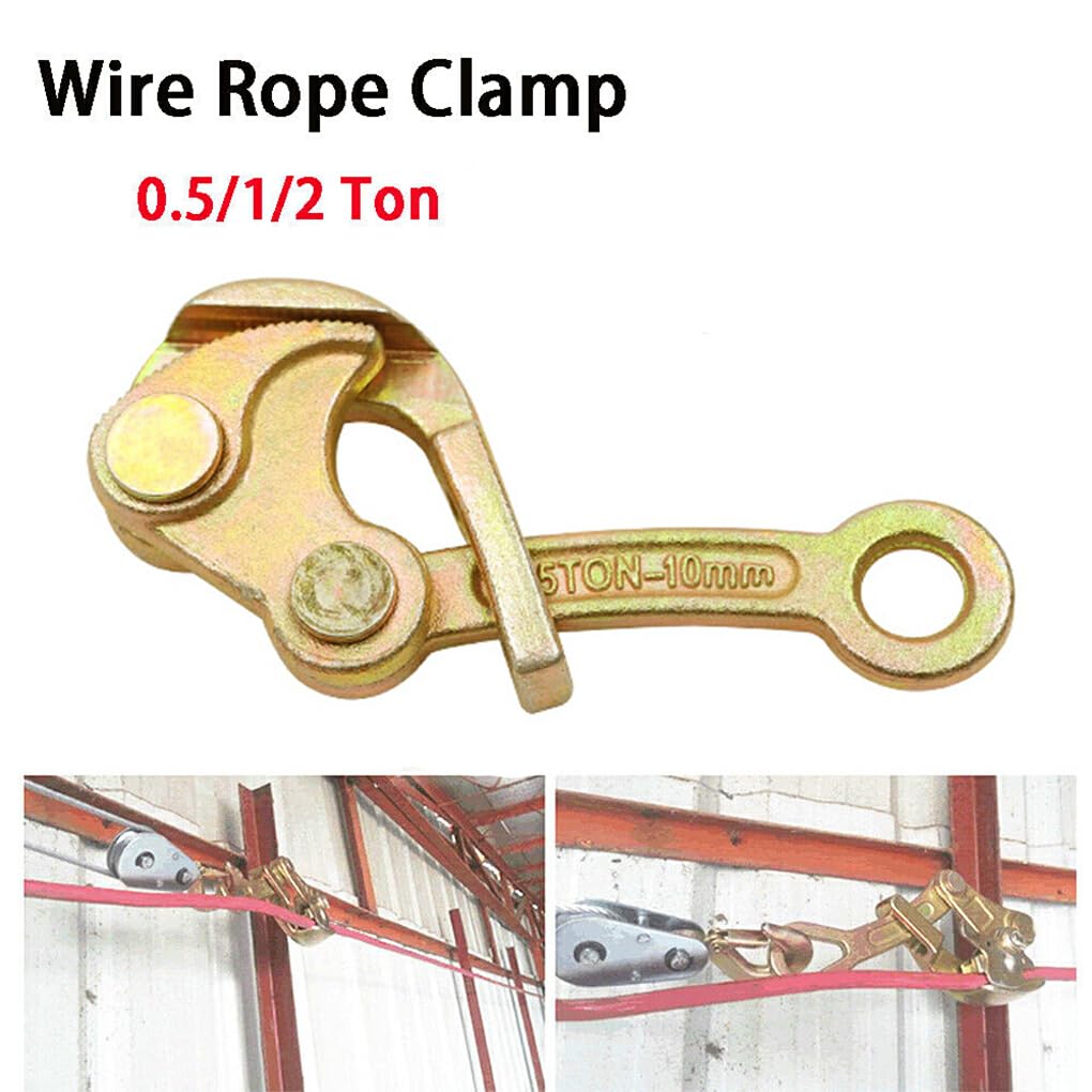 Herramienta de tracción de alambre Grip - Solución fácil y conveniente para aplicaciones de cable de acero Herramienta de tracción de alambre de metal para cable de acero, 0.5T