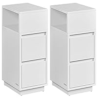 VASAGLE KAILYN Collezione - Comodini Stretti, Set di 2