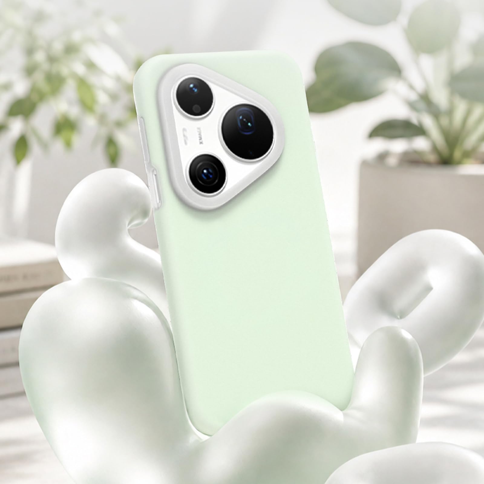 Sottile Custodia per Huawei Pura 90 PRO Max/90 Pro/90, Morbido Silicone Liquido Antiscivolo Caso con Fotocamera Protezione Cover,Grigio,90