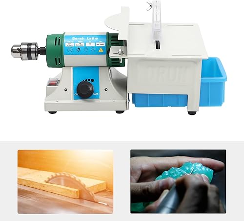 Miniatura 3 de Máquina de corte de gemas de molinillo multifunción de escritorio, máquina pulidora de joyas de 110 V 750 W, pulidora de banco pulidora de rocas,